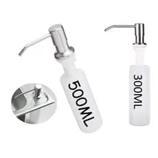 Dispenser Dosador Embutir  Pia marmore ou granito  Detergente Saboneteira Aço Inox Escovado