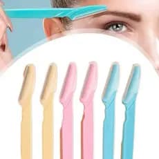 6 pcs Kit Navalhas para Aparar Sobrancelha/Axila/Corpo/Removedor de pelos Portátil Lâmina Navalhet