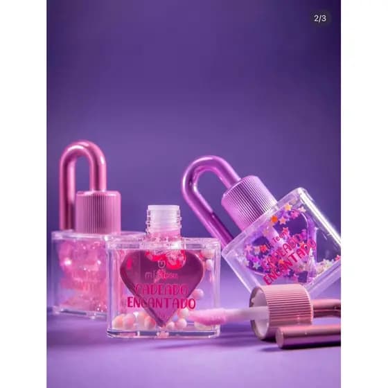 Gloss Labial Lip Oil Hidratante Labial Gloss com Chaveiro Cadeado