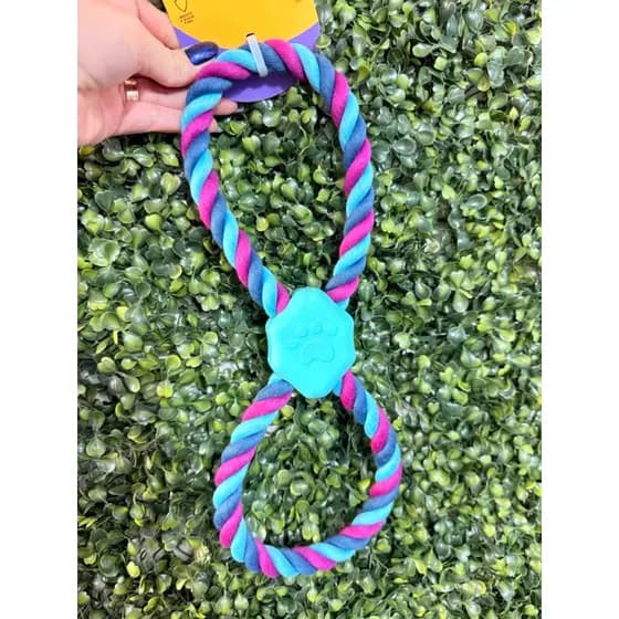 Brinquedo Mordedor Para Cães Corda 8 Blue Resistente