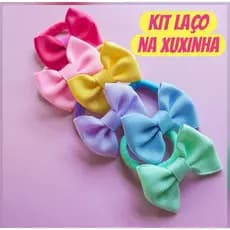 Kit de Laço Infantil – Xuxinha de Cabelo para Menina | Parzinhos Coloridos | Para Escola e Festa