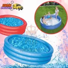 Piscina 282L (Infantil) a Partir de 3 anos Verão Refrescante Redonda Inflável Compacta Vinil Duravel