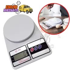 Balança Digital de Cozinha Pesar Alimentos Ingrediente C/ Precisao Pascoa Pó Até 10 Kilos Pilha AAA