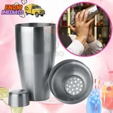 Coqueteleira p/ Caipirinha Misturar Chacoalhar Bater Bartende Drink Aluminio/Inox 500ml Bebida Shake