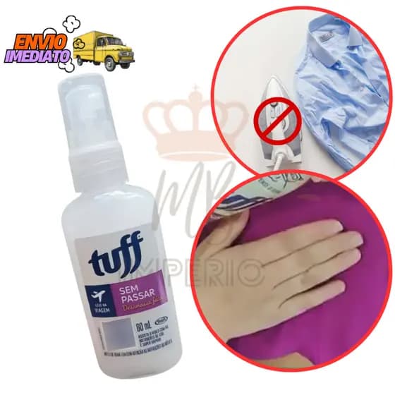 Tuff Sem Passar 60ml Desamassar Roupas Para Viagem Compacto Tira Odores Fácil START Neutralizador