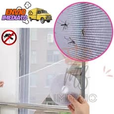 Tela Mosqueteira Janela 1,5x1,3m ANTI-INSETO E PERNILONGOS Antifuga Gatos Pets Cachorro