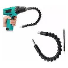 Cabo Extensor Prolongador Flexivel 30cm Parafusadeira Universal