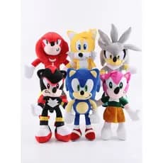 Kit Pelúcias Turma Do Sonic Super Macio Infantil Brinquedo Boneco Decoração Brincar  - (Kit de 2 a 6 Unidades ou Avulso)