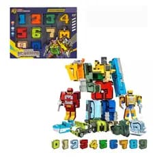 Kit Números Transformers Crie E Monte Incríveis Robôs