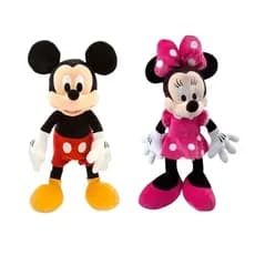 Kit de Pelúcias Mickey E Minnie 30cm Para Crianças Divertido (Kit de 2 a 3 Unidades ou Avulso)