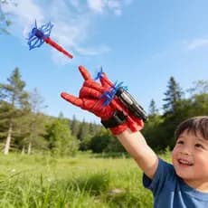 Brinquedo Homem Aranha Lançador de Teia Com Luva Dardos ou Água Infantil Interativo