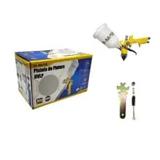 Pistola de Pintura HVLP 1.4mm Profissional Pulverizadora