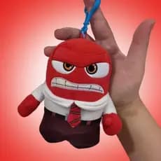 Chaveiro Pelúcia DivertidaMente Emotions Macio Decorativo Presente Infantil Colecionável Alegria Tristeza Raiva Ansiedad