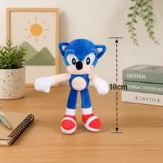 Chaveiro Pelúcia Sonic Macio Personagens Colecionável Decorativo Presente Infantil Sonic Tails Knuckles Shadow