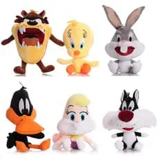 Boneco Pelúcia Looney Tunes Brinquedo Infantil Super Macio Presente - Pernalonga Piu Piu Frajola