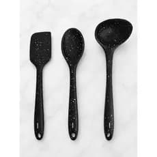 Kit de Utensílios de Cozinha Silicone Colher de Arroz, Concha e Espátula - Brinox