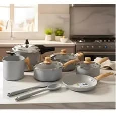 Conjunto de Panelas Brinox Ceramic Life Easy 8 Peças Com Indução