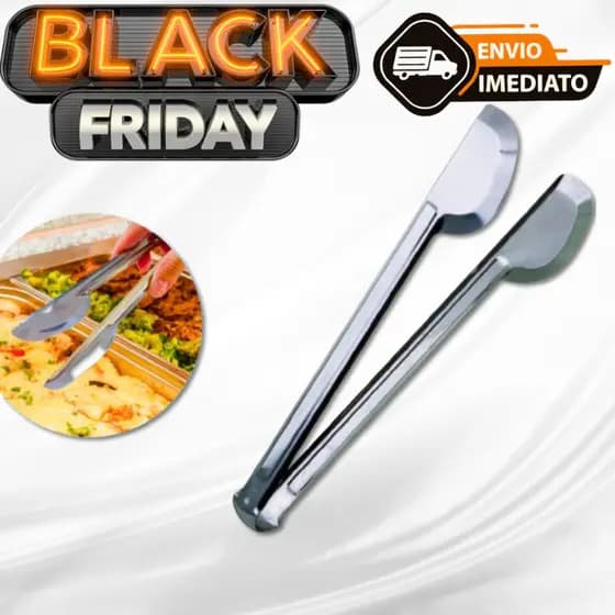 Pegador Universal Longo 29cm Profissional Churrasco Aço Inox 29cm
