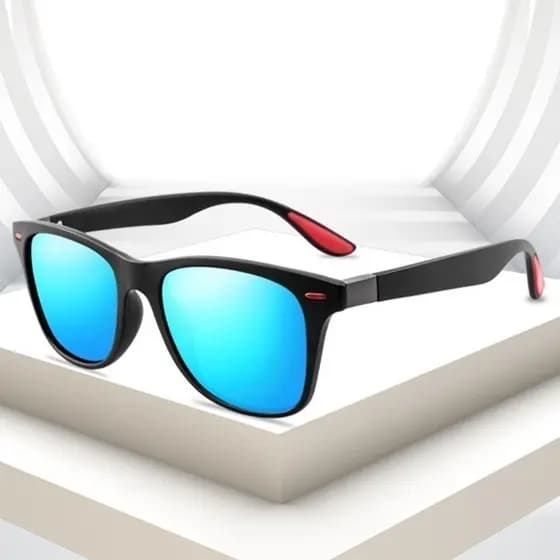 Óculos de Sol de Moda Proteção UV400 Aro Completo Resina Unissex