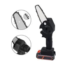 Mini Motosserra Elétrica Portátil 24V Bateria Recarregável Poda