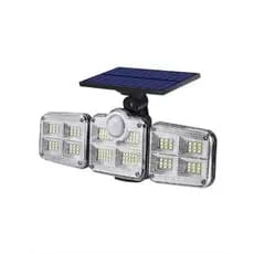 Luminária Solar com Controle 122 Leds Painel Solar Refletor