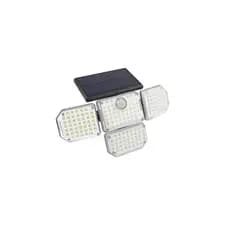 Luminaria Solar 360 4 Cabeças Led Articulada Painel Refletor