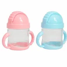 Copo Infantil Antivazamento com Alças – Ideal para Bebês e Crianças (Azul ou Rosa)