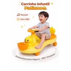 Carrinho Infantil Rodas Silenciosas – Super Estável e Antitombamento!