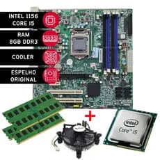 Kit Placa Mãe Upgrade  IPM Q57 STI + Processador Intel Core i5 + Cooler + 8GB DDR3 RAM