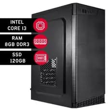 Computador Desktop - PC Intel Core I3 Quarta Geração - 8GB DDR3 - SSD 120GB Oferta PDV Office Frente de Caixa