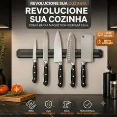 Suporte Barra Magnética Imã de Facas Ferramentas 33cm