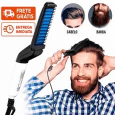 Chapinha Pente Alisador Modelador Barba E Cabelo Masculino