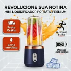 Mini Liquidificador 430Ml Mixer Elêtrico Batedor Sheikeira