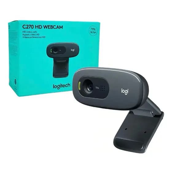 Webcam Logitech  HD C270 Otima Para Home Office