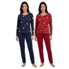 Kit 02 pijamas femininos de inverno manga longa em suede pijama de inverno quentinho feminino