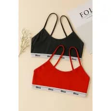 Kit 2 top feminino sem bojo top academia fitness com forro
