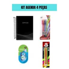 KIT BLOCO DE NOTAS COM 4 PEÇAS