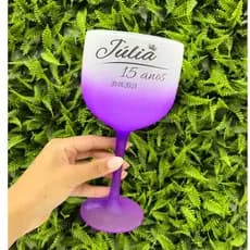 Kit 30 Taças de GIN degradê 580ml para Festas, Eventos, Drinks, Aniversários - Personalizadas