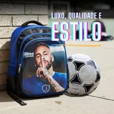 Mochila Estampada Estrela Do Futebol Neymar Jr Exclusiva Xiu