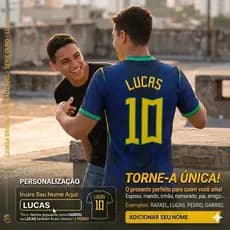 Camiseta Azul Unissex Personalizada - Tornea unica com seu nome !