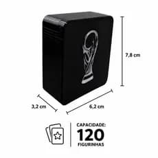 Caixa de figurinhas da copa do mundo - Caixa Deslizante para Figurinhas – Compacta e Prática