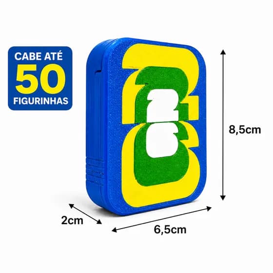 Caixa De Figurinha Pequena Cabe No Bolso