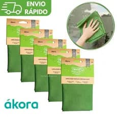 KIT 5 Panos Mágicos Limpa Vidro e Espelhos Ákora Original