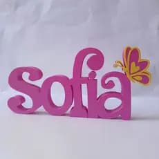 Letreiro decorativo / Decoração de mesa nome personalizado