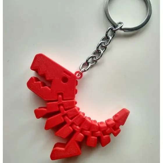 Chaveiro T-Rex Dinossauro flexível articulado, para mochila escolar, estojo, lembrancinhas para aniversário.