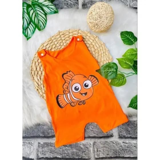 Macacão Curto para Bebê Menina Menino / Macaquinho Mês Versário Roupas de Bebê / Roupa Temática Enxoval