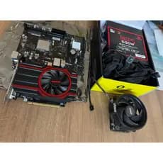 Kit Upgrade Pc - Placa Mãe + Processador + Placa de vídeo + Fonte RedDeagon + Microfone