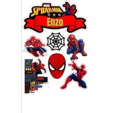 Topper topo de bolo Homem Aranha festas