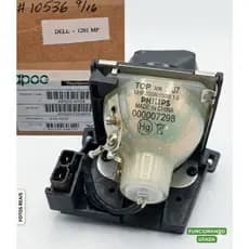 Lâmpada Projetor Dell 1201MP 1200MP Philips 310-7522 Com Suporte Usada