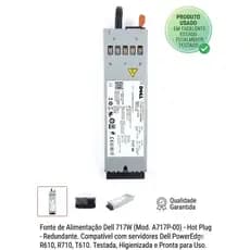 Fonte Dell 717w Real 12v 57a A717p-00 Para Som Automotivo / Servidor, testada